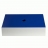 Boîte rectangulaire laquée bleue