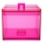 Boîte ZAK DESIGN empilable fushia taille S - 0896-0210