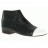 Bottines FANNY By MEGER 9005 Cuir Vernis Femme Noir + Blanc
