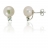 Boucles d'oreille argent avec oxyde de zirconium et perle baroque