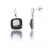 Boucles d'oreille argent et oxydes de zirconium