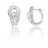 Boucles d'oreille argent et oxydes de zirconium