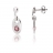 Boucles d'oreille argent grain de café