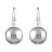 Boucles d'oreille argent pendant boule massive - 14 mm