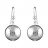 Boucles d'oreille argent pendant boule massive - 14 mm