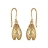 Boucles d'oreille cigale plaqué or