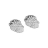 Boucles d'oreille clou réunion fermoir poussettes argent rhod