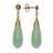 Boucles d'oreille or et jade