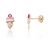 Boucles d'oreille or glace