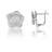 Boucles d'oreille or gris et diamant