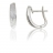 Boucles d'oreille or gris et diamant