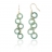 Boucles d'oreille or jaune et jade