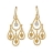 Boucles d'oreille pendante diverses boules + oxyde fermoir croch