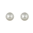 Boucles d'oreille perles majorque creme fermoir poussettes plaq