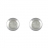 Boucles d'oreille ronde nacre blanche fermoir poussette argent