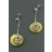 Boucles d'oreilles AFRICAIN nacre verte