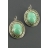 Boucles d'oreilles AFRICAINS vert d'eau