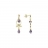 Boucles d'oreilles améthyste et diamants