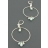 Boucles d'oreilles anneau GOURMANDE amazonite