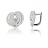 Boucles d'oreilles argent et oxyde