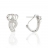 Boucles d'oreilles argent et oxyde