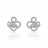 Boucles d'oreilles argent et oxydes