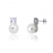 Boucles d'oreilles argent oxyde et perle