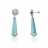 Boucles d'oreilles argent, oxydes et turquoise