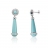 Boucles d'oreilles argent, oxydes et turquoise