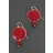 Boucles d'oreilles BALANCELLE Rouge