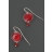 Boucles d'oreilles BALANCELLE Rouge pm