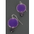 Boucles d'oreilles BALANCELLE Violet