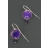 Boucles d'oreilles BALANCELLE Violet pm