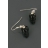 Boucles d'oreilles Bélières Tête de Mort Noire