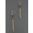 Boucles d'oreilles Believe étoiles filantes gris