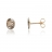 Boucles d'oreilles bicolores cyclone