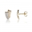 Boucles d'oreilles bicolores guillemet