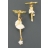 Boucles d'oreilles blanches PAS DE DEUX