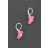 Boucles d'oreilles bonbon rose