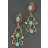 Boucles d'oreilles CALANQUES Callelongue corail