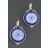 Boucles d'oreilles CALANQUES Queyron bleues