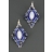 Boucles d'oreilles CALANQUES Surgiton bleues