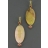 Boucles d'oreilles CALVI rouges ovale nacre