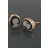 Boucles d'oreilles Camées Noires