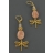 Boucles d'oreilles Charme de Libellule Pierre de Lune