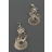 Boucles d'oreilles Chic breloques argent