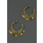 Boucles d'oreilles Créoles ALEXANDRIE Bronze
