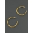 Boucles d'oreilles Créoles Crénelées Dorées GM