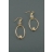 Boucles d'oreilles doré Eau Douce
