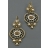 Boucles d'oreilles dormeuses INCAS bronze